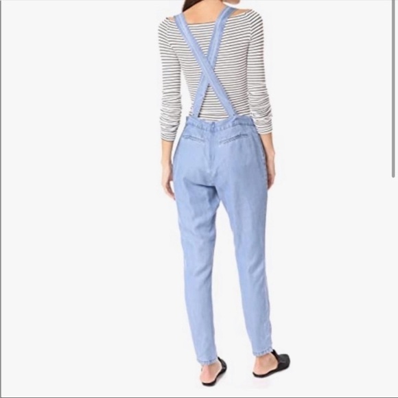 NWT BB DAKOTA linen blend chambray overalls - Picture 4 of 7
